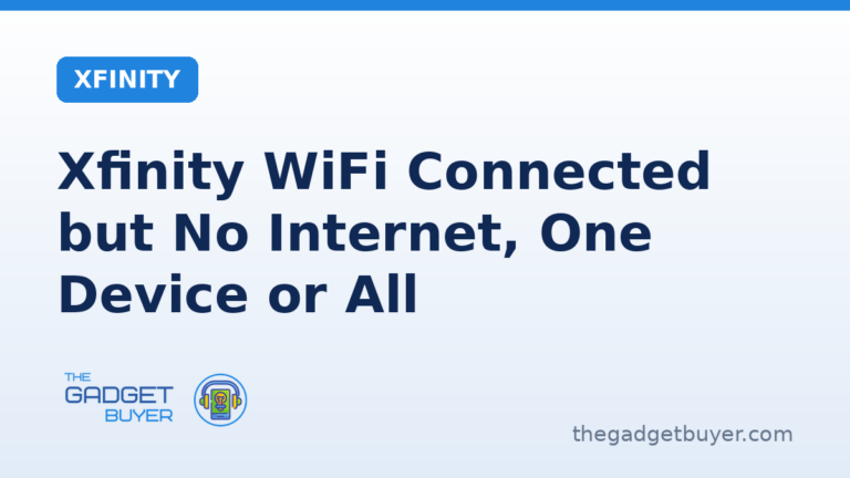 Xfinity WiFi connected but no internet: Xfinity's own tips sorted by whether one device or every device is out, with the outage check first