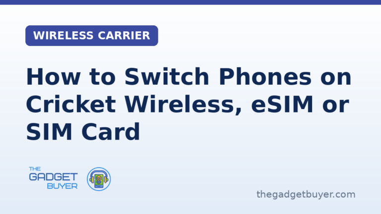 How to switch phones on Cricket Wireless: the eSIM transfer for each pair of phones and the physical SIM card path from Cricket's upgrade page