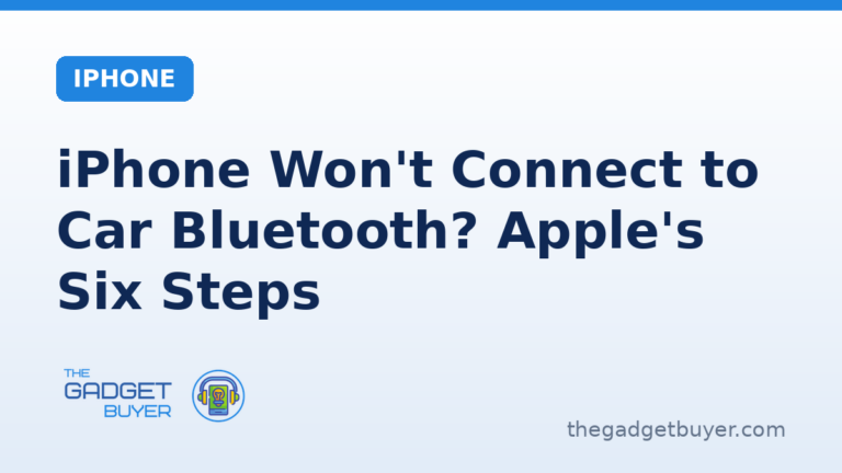 iPhone won't connect to car Bluetooth, Apple's six steps in order