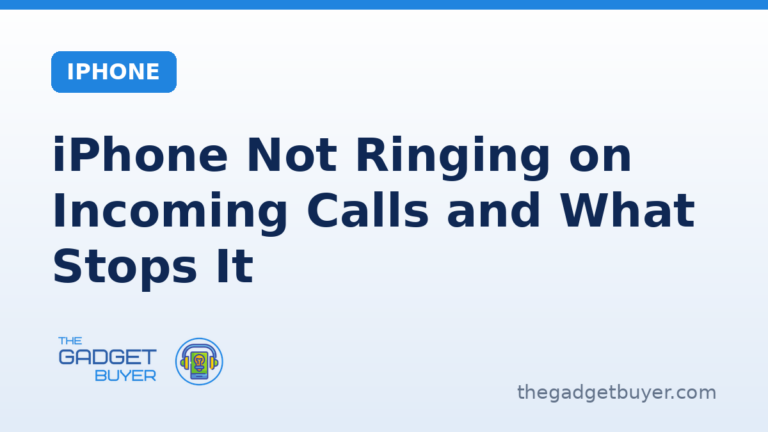 Branded featured image for the article iPhone Not Ringing on Incoming Calls and What Stops It, iPhone category